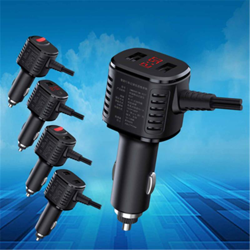 814開(kāi)關(guān)車充USB&TYPEC接口車充外殼